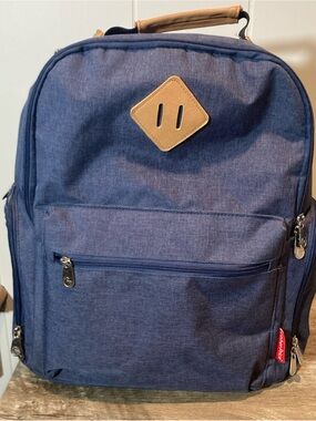 Fisher Price River Backpack Diaper Bag Denim Blue Dad Bag Gorpcore